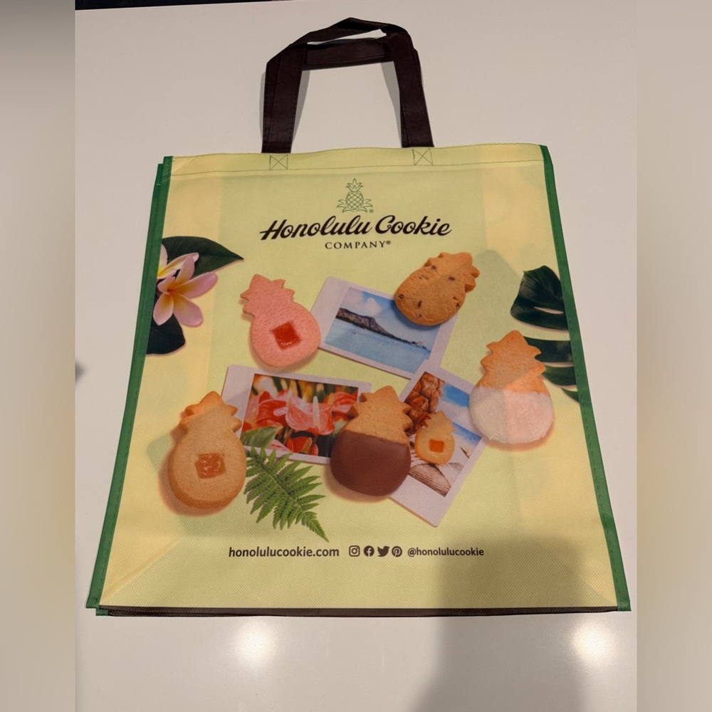NWOT Honolulu Cookie Company Large Reusable Shopping Tote Bag